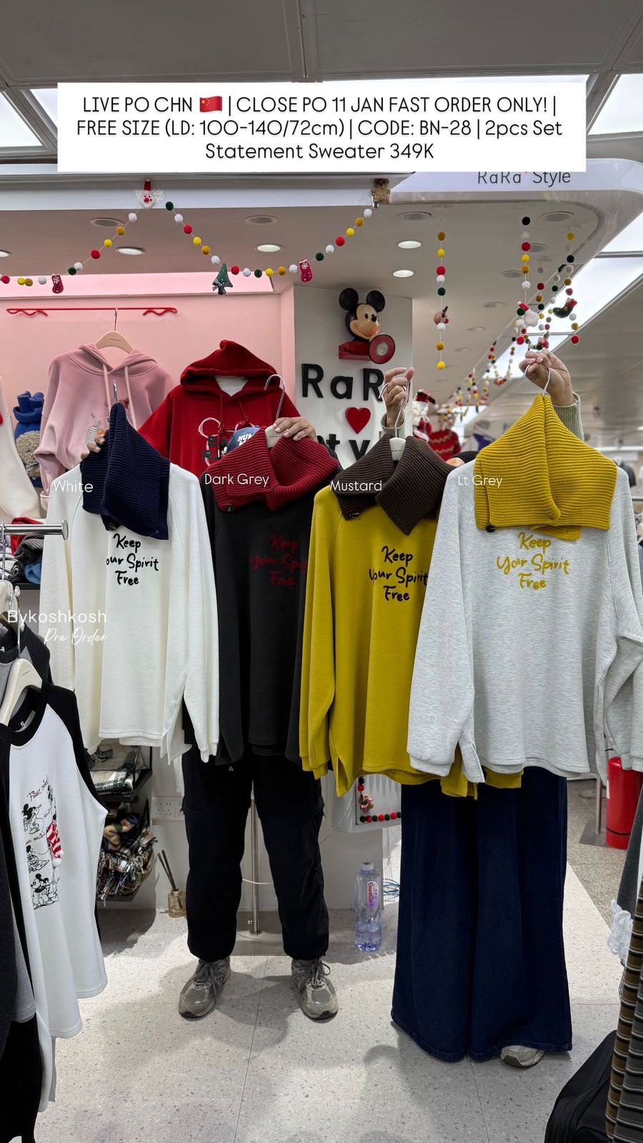 2PCS SET STATEMENT SWEATER
