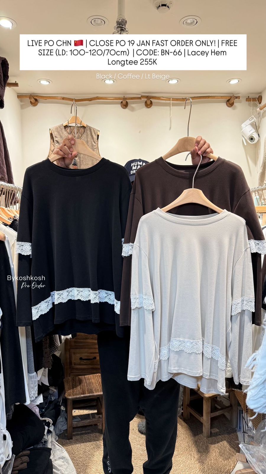 LACEY HEM LONGTEE